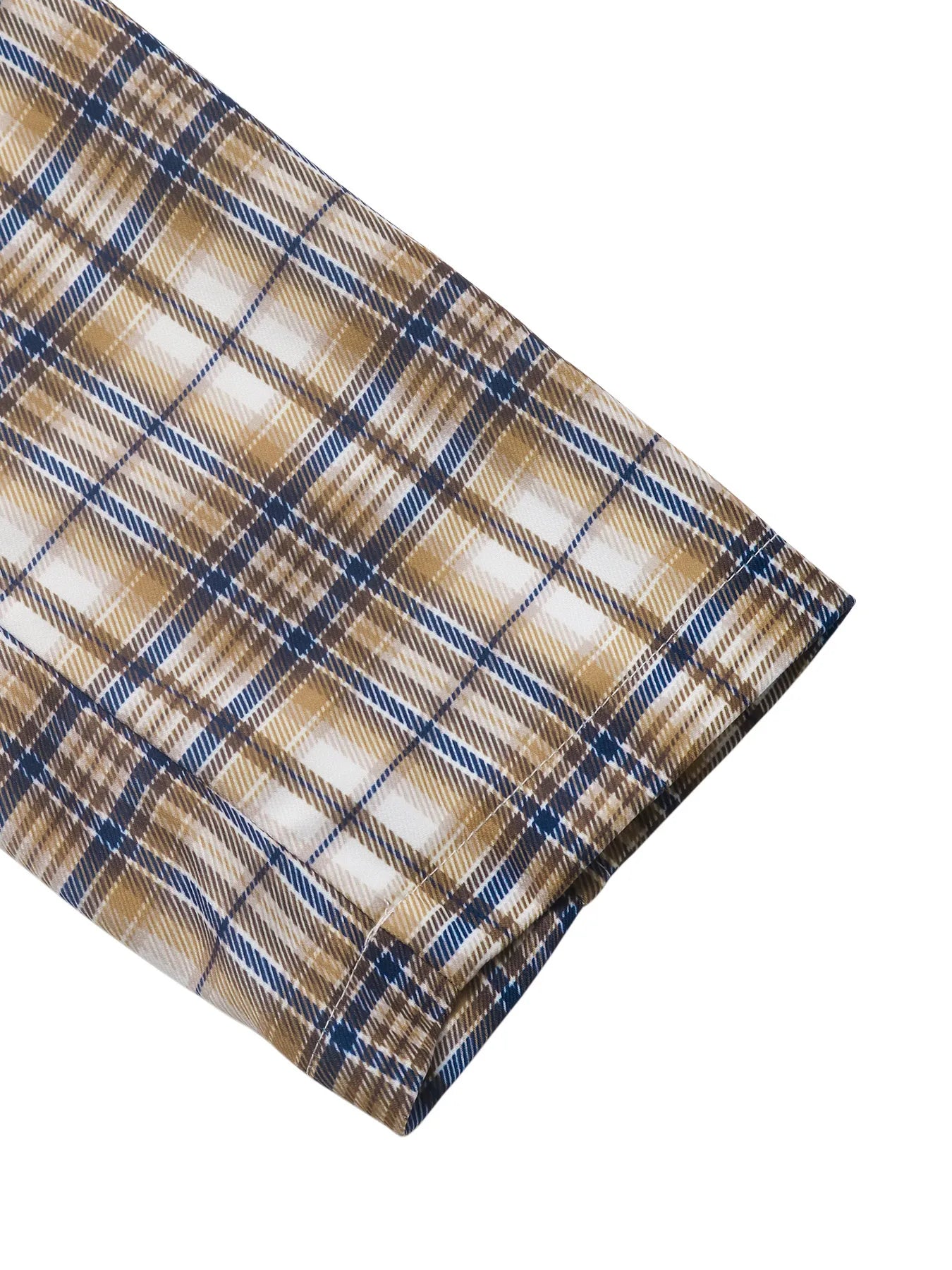 Number 87 Plaid Long Sleeve Blazer - Fashorio