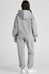 Dropped Shoulder Long Sleeve Hoodie and Pants Active Set - Fashorio