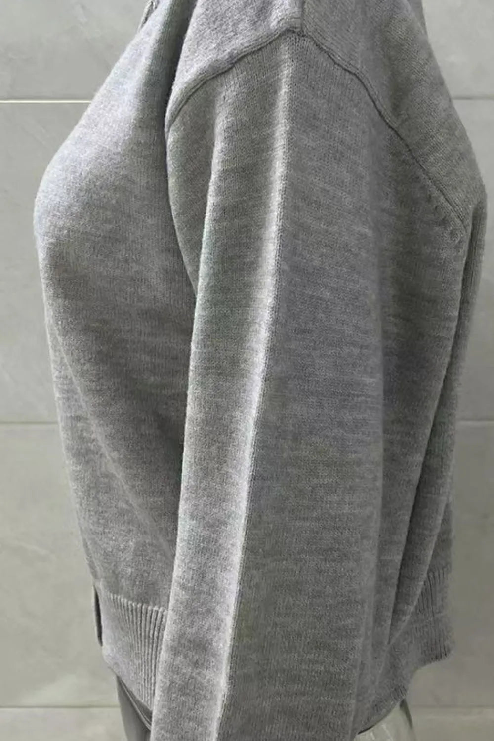 Button Down Long Sleeve Cardigan - Fashorio