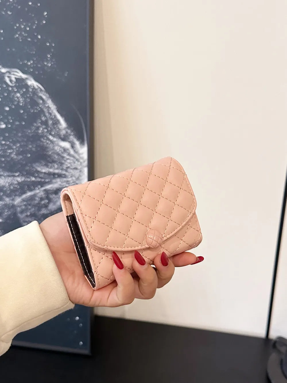 PU Leather Solid Color Wallet - Fashorio