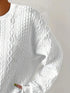 Round Neck Long Sleeve Sweatshirt - Fashorio