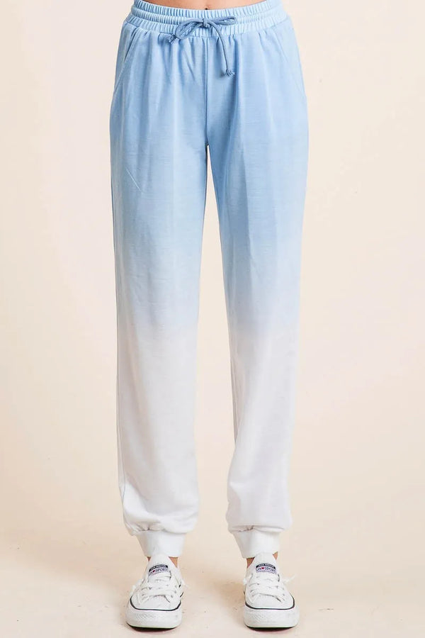 BiBi Deep Dye Knit Pants DENIM - Fashorio