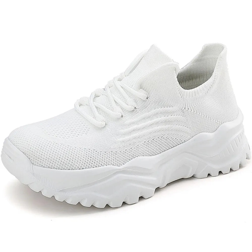 Round Toe Platform Athletic - Fashorio