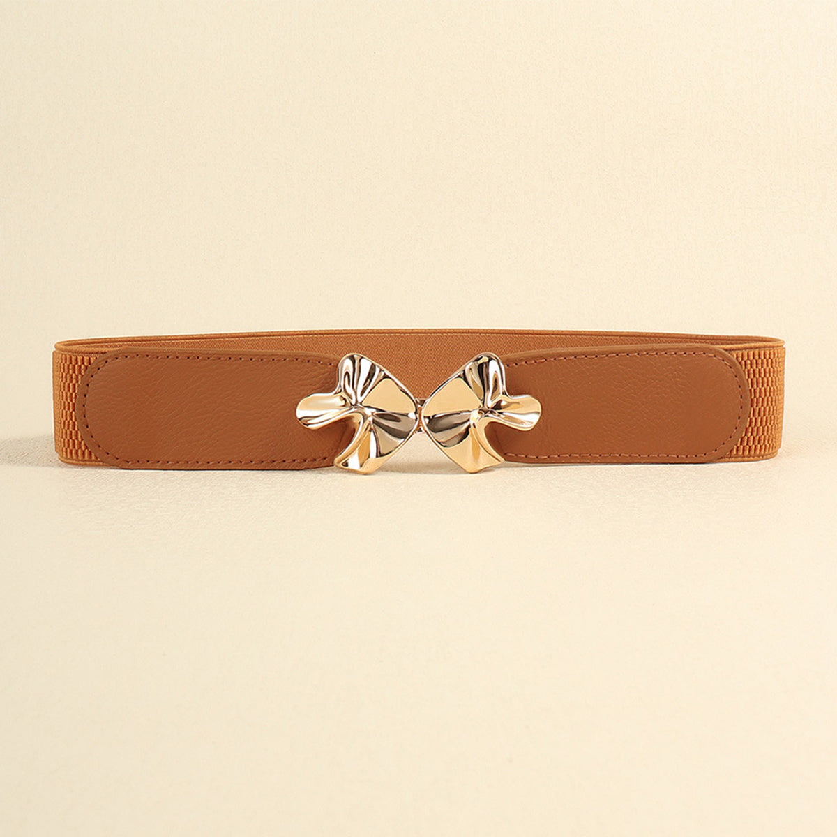 Alloy Buckle Elastic Belt - Fashorio