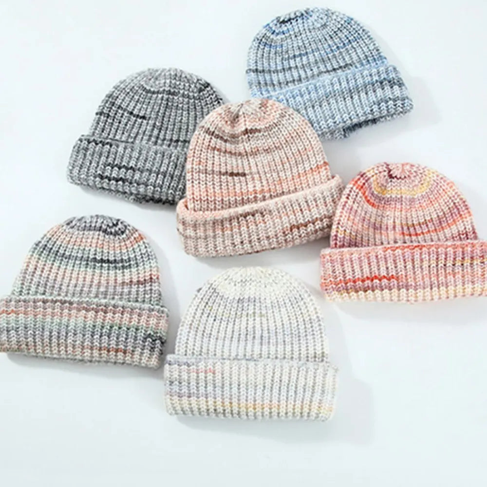 Thermal Contrast Knit Hat - Fashorio