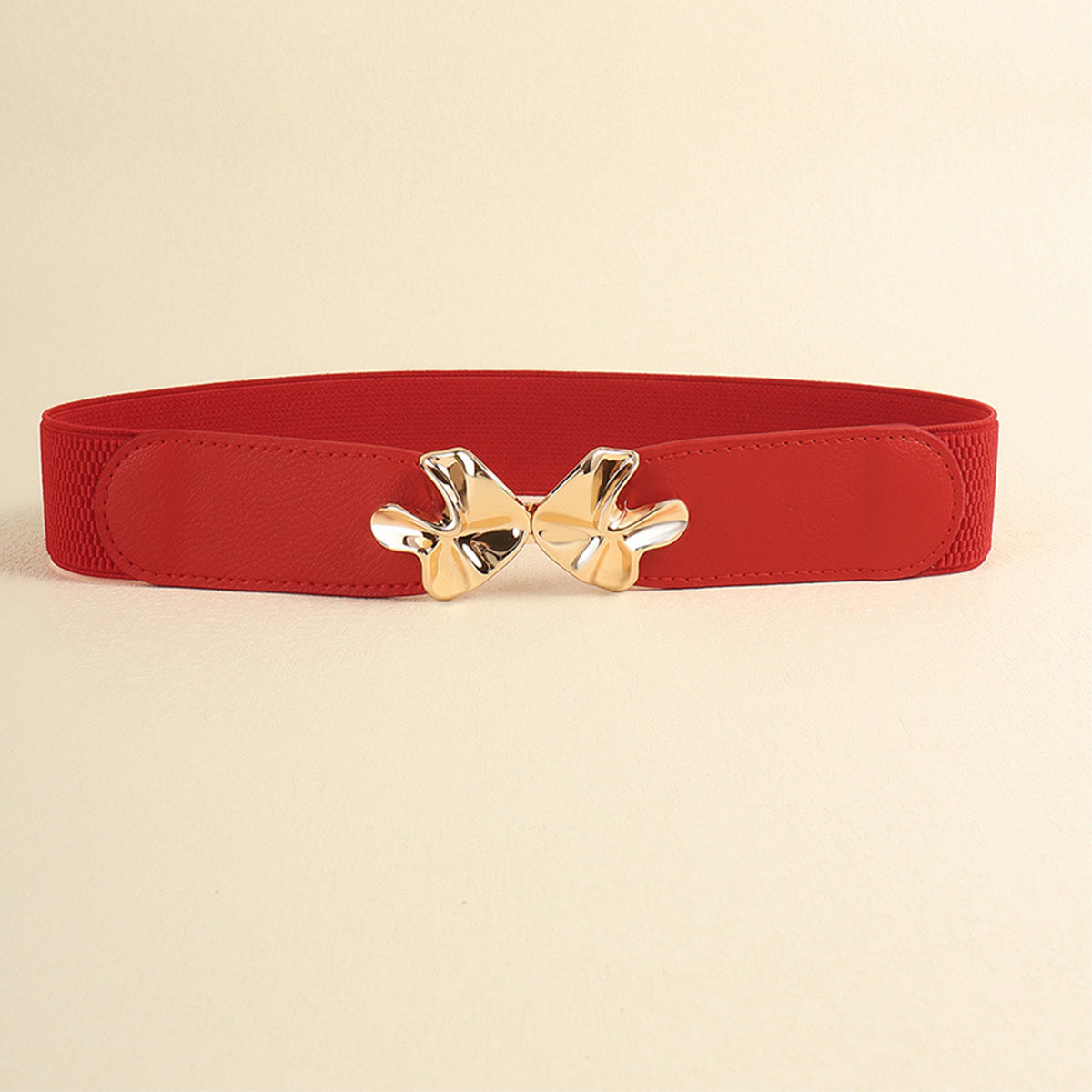 Alloy Buckle Elastic Belt - Fashorio