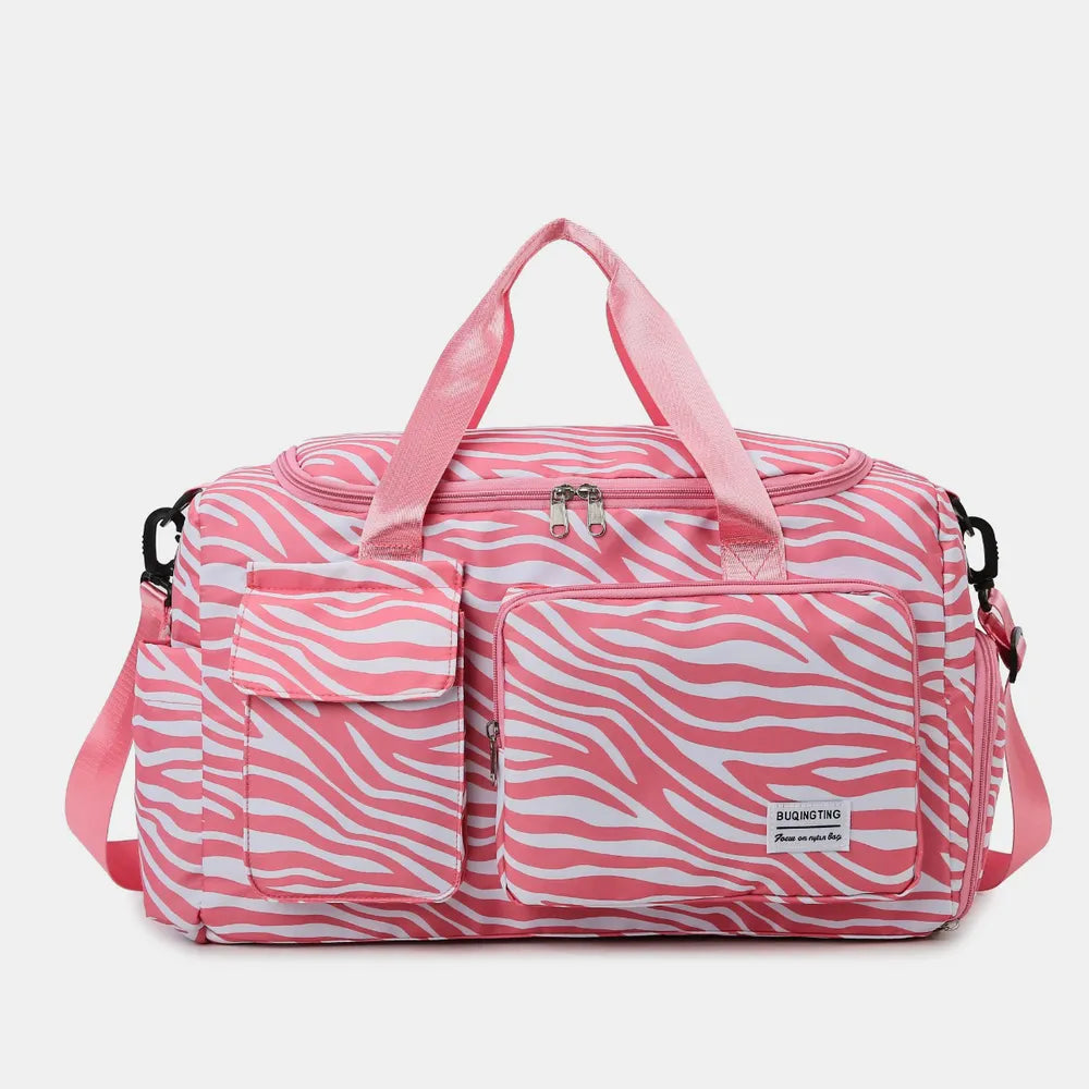 Oxford Cloth Animal Print Travel Bag - Fashorio