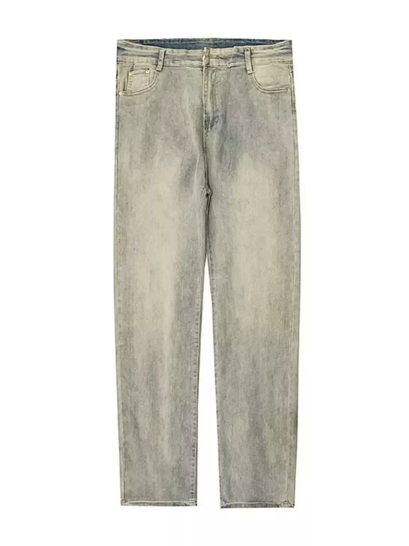 Men's Full Size Washed Wide Leg Jeans Plus Size - Fashorio