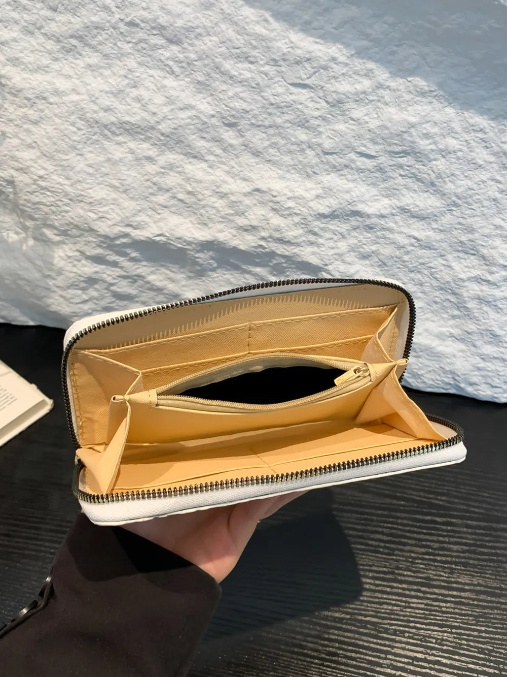 PU Leather Solid Color Wallet - Fashorio
