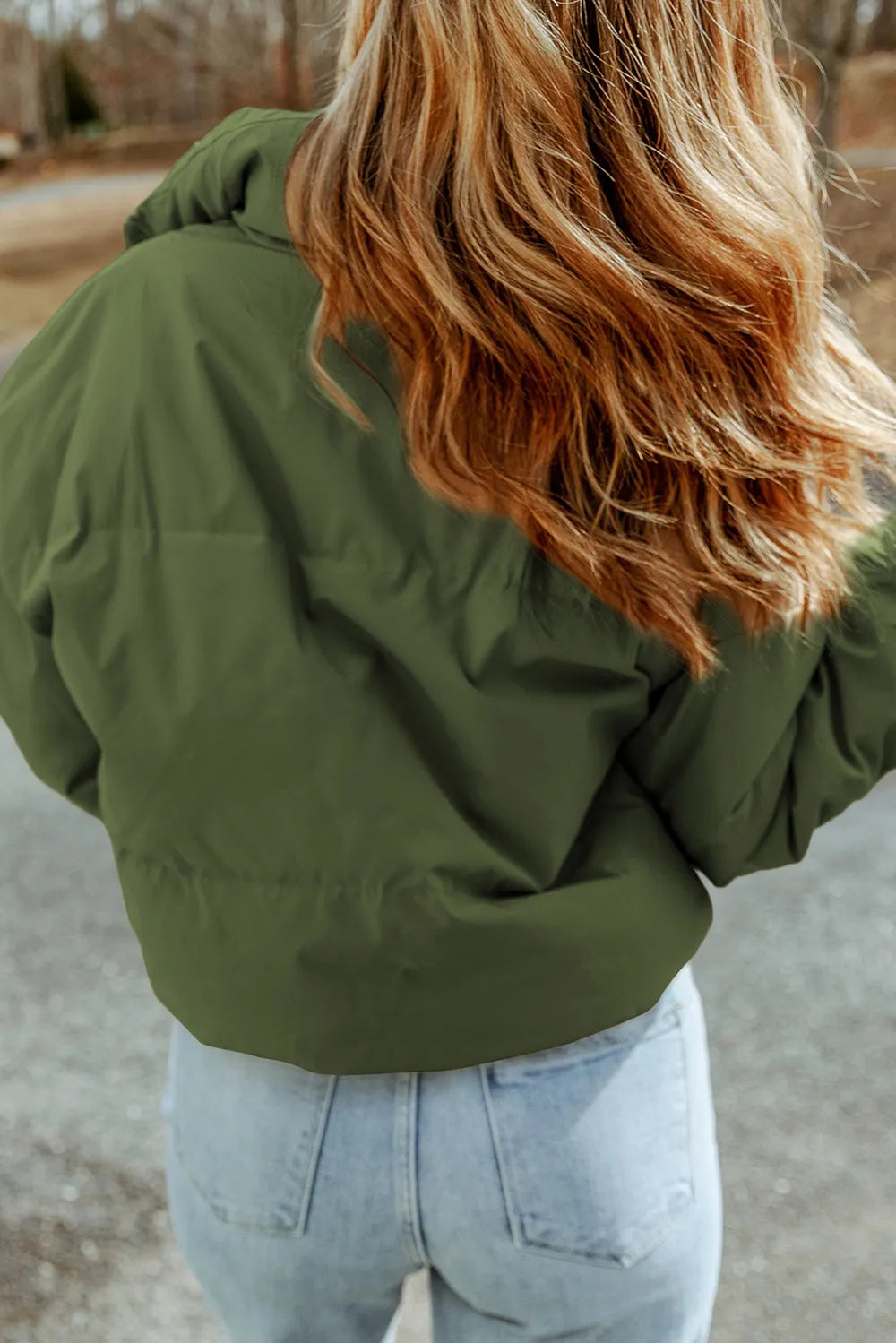 Zip Up Collared Neck Coat with Pockets - Fashorio