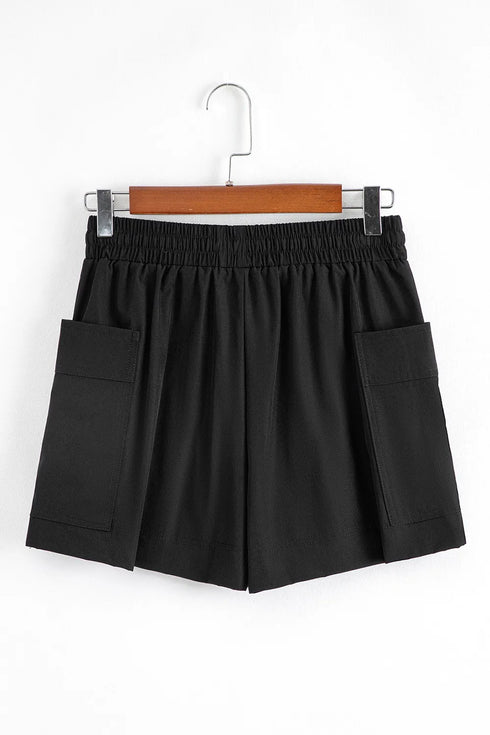 Cargo Pocket Elastic Waist Active Casual Skort - Fashorio