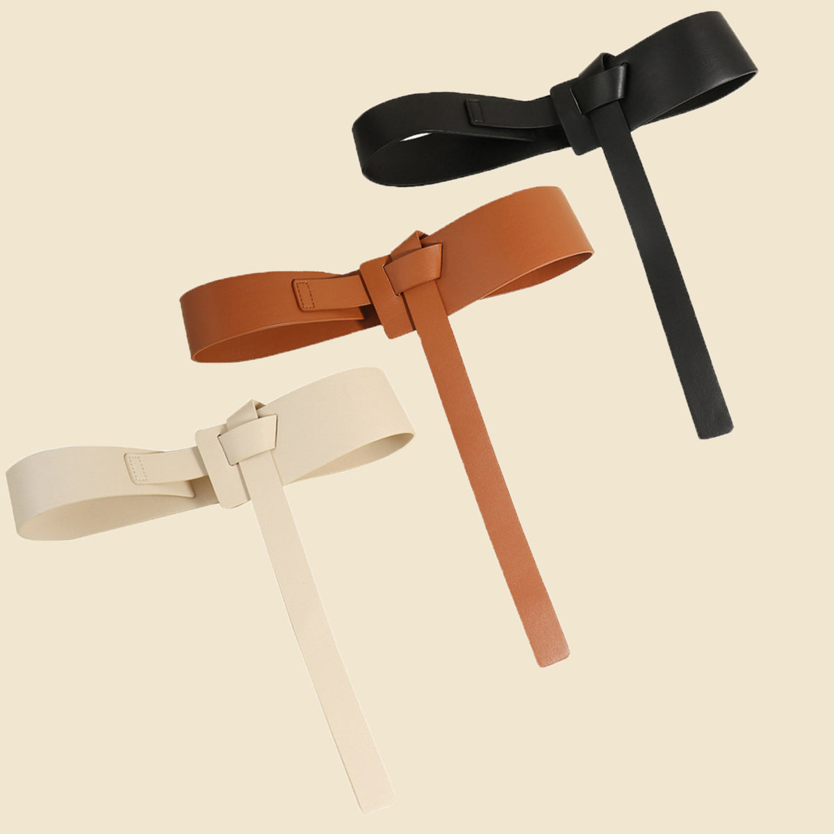 Knot Detail PU Belt - Fashorio