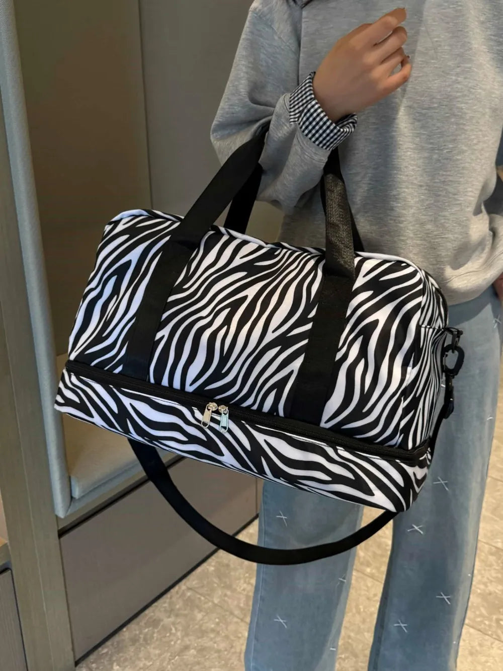 Oxford Cloth Leopard Travel Bag - Fashorio