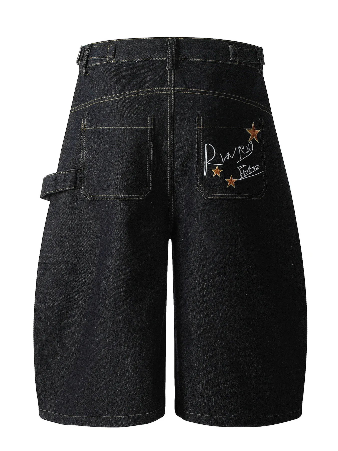 Men's Wide Leg Denim Shorts - Fashorio