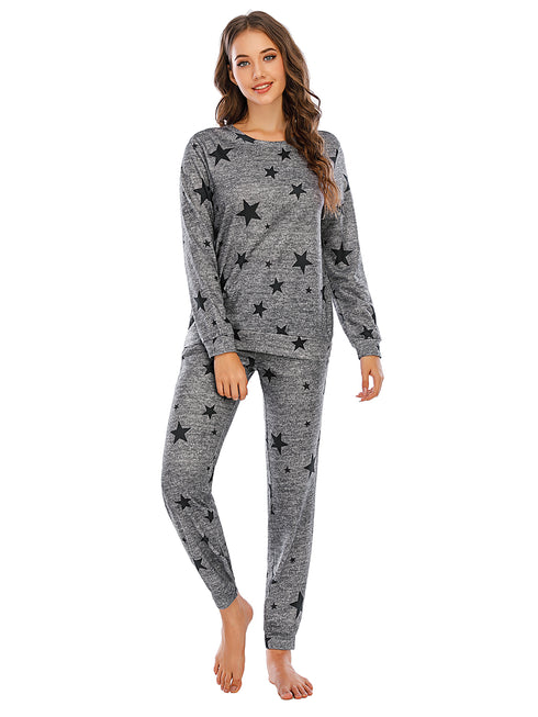 Star Top and Pants Lounge Set - Fashorio