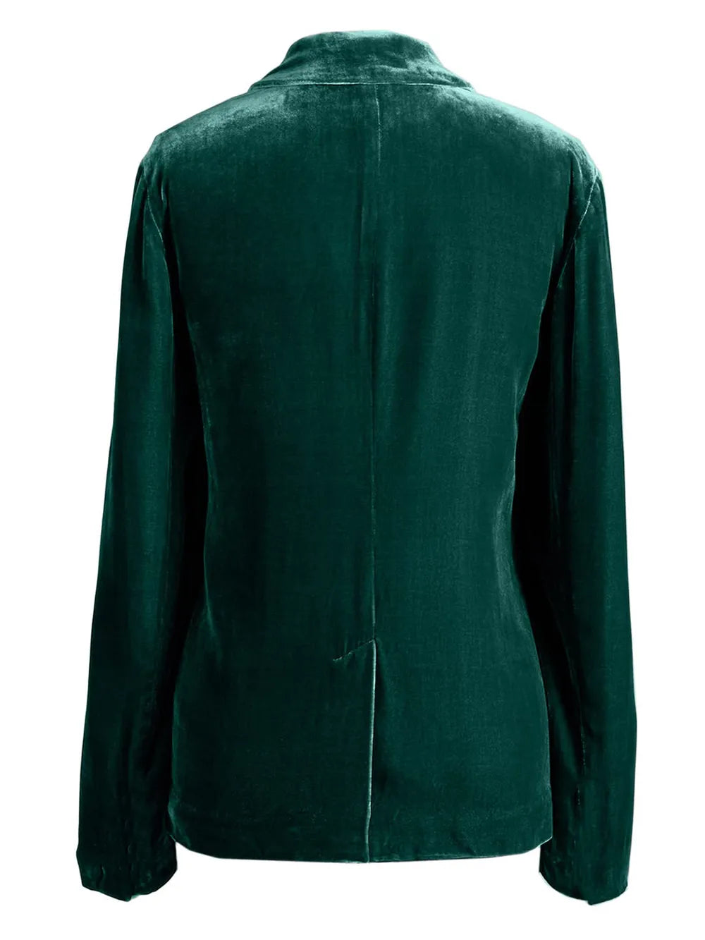 Pocketed Button Up Lapel Collar Blazer - Fashorio