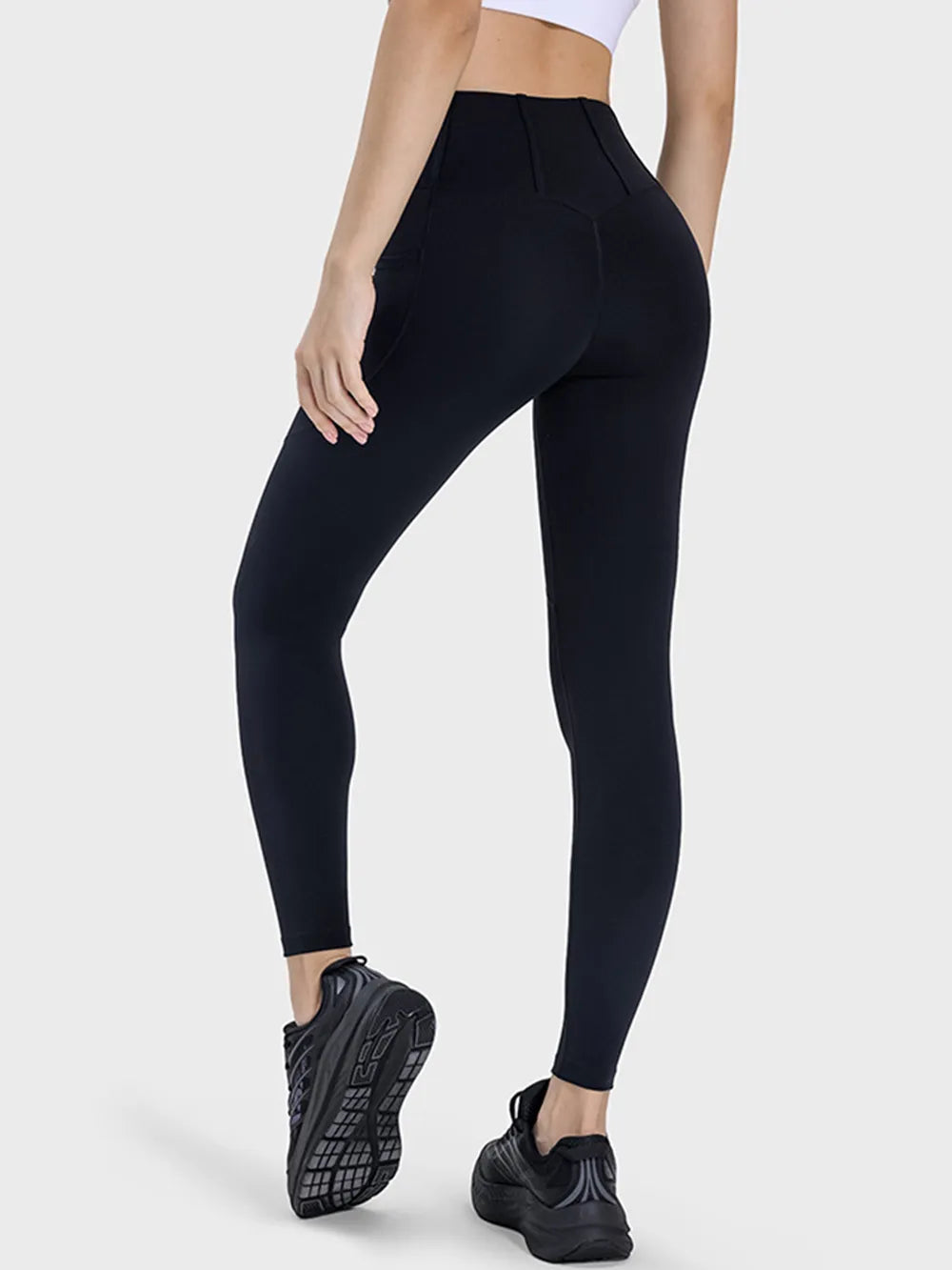 Millennia Pocketed High Waist Active Leggings - Fashorio