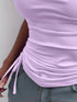 Side Drawstring Ruched Cami - Fashorio