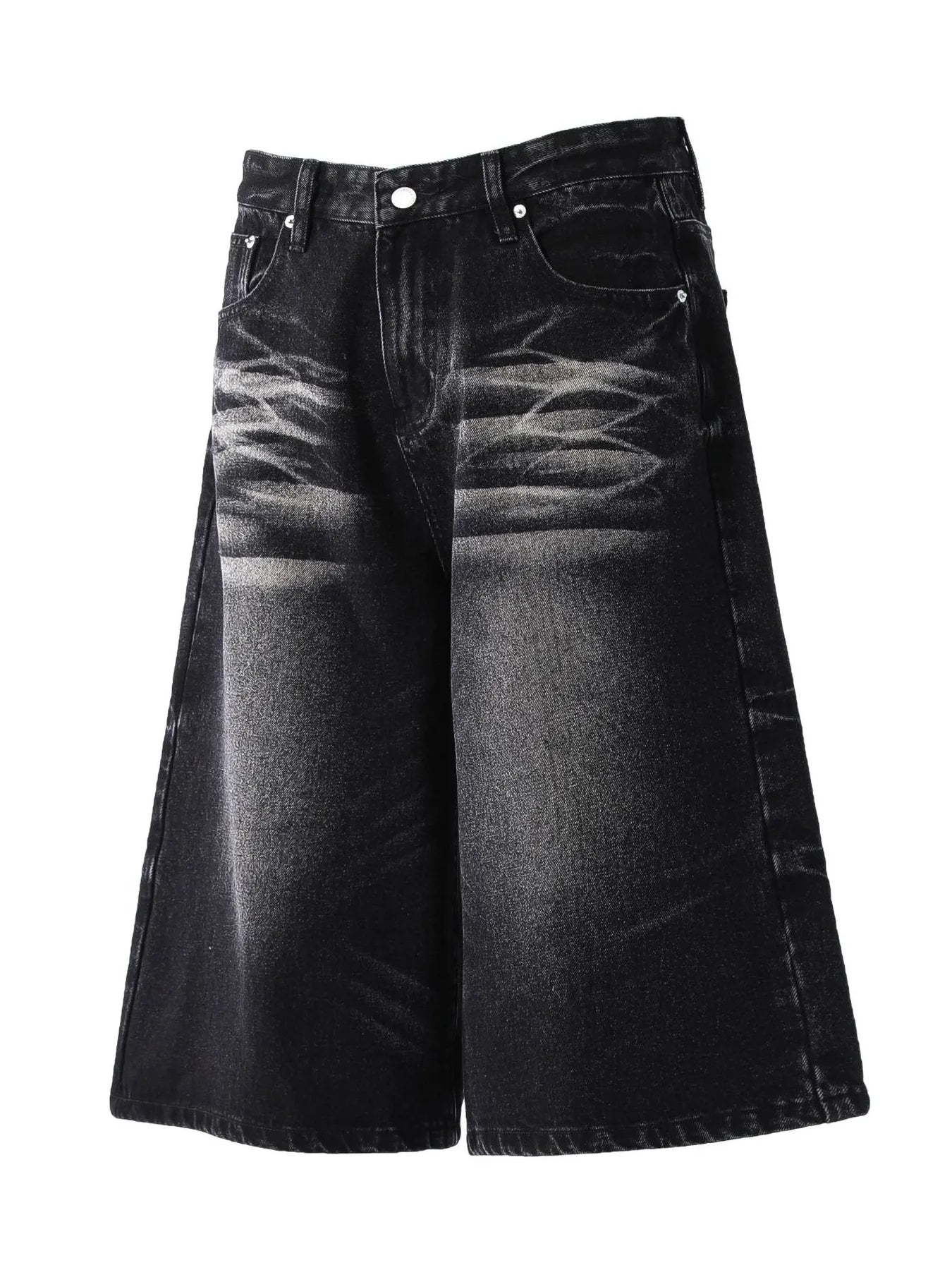 Men's Wide-Leg Denim Shorts - Fashorio