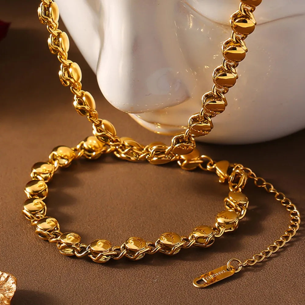 18K Gold-Plated Titanium Steel Bracelet - Fashorio