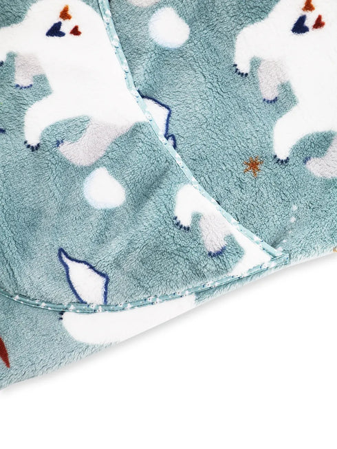 Fuzzy Pocketed Long Sleeve Hooded Lounge Dress - Fashorio