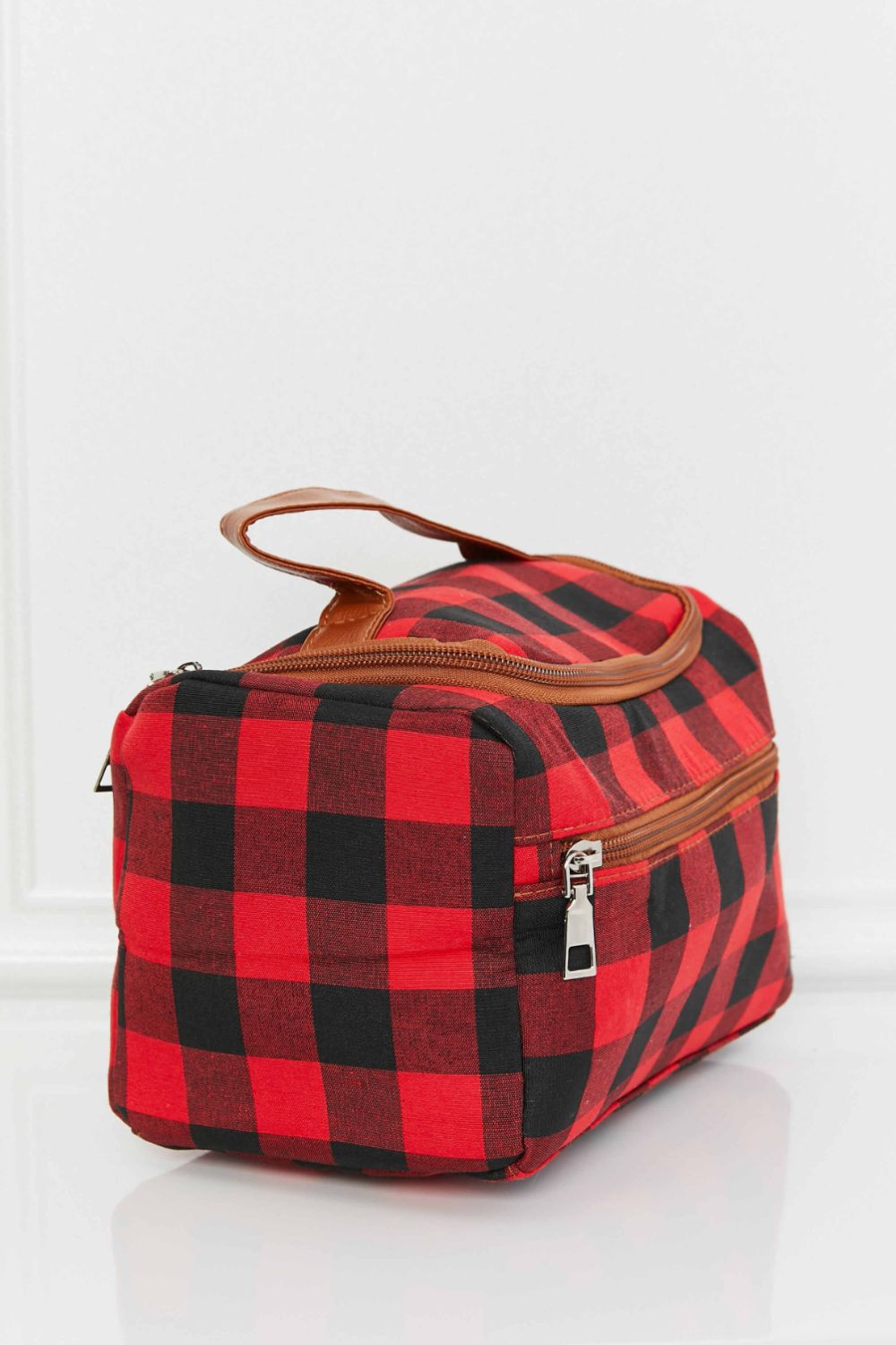 Printed Makeup Bag with Strap - Fashorio