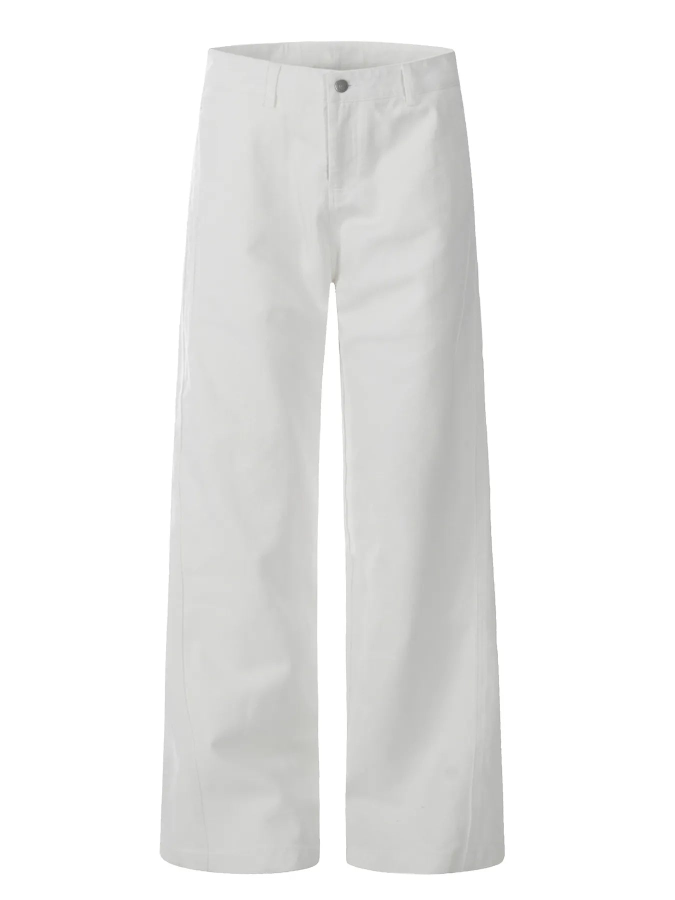 Men's Wide Leg Pants White - Fashorio