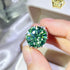 10 Carat Moissanite 925 Sterling Silver Ring Green - Fashorio