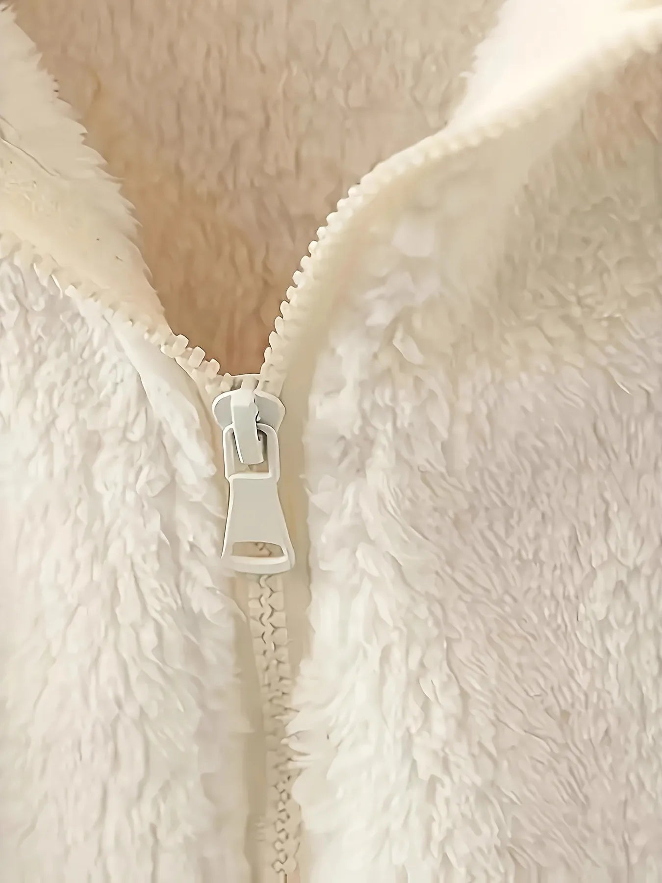 Fleece Long Sleeve Zip-Up Jacket - Fashorio