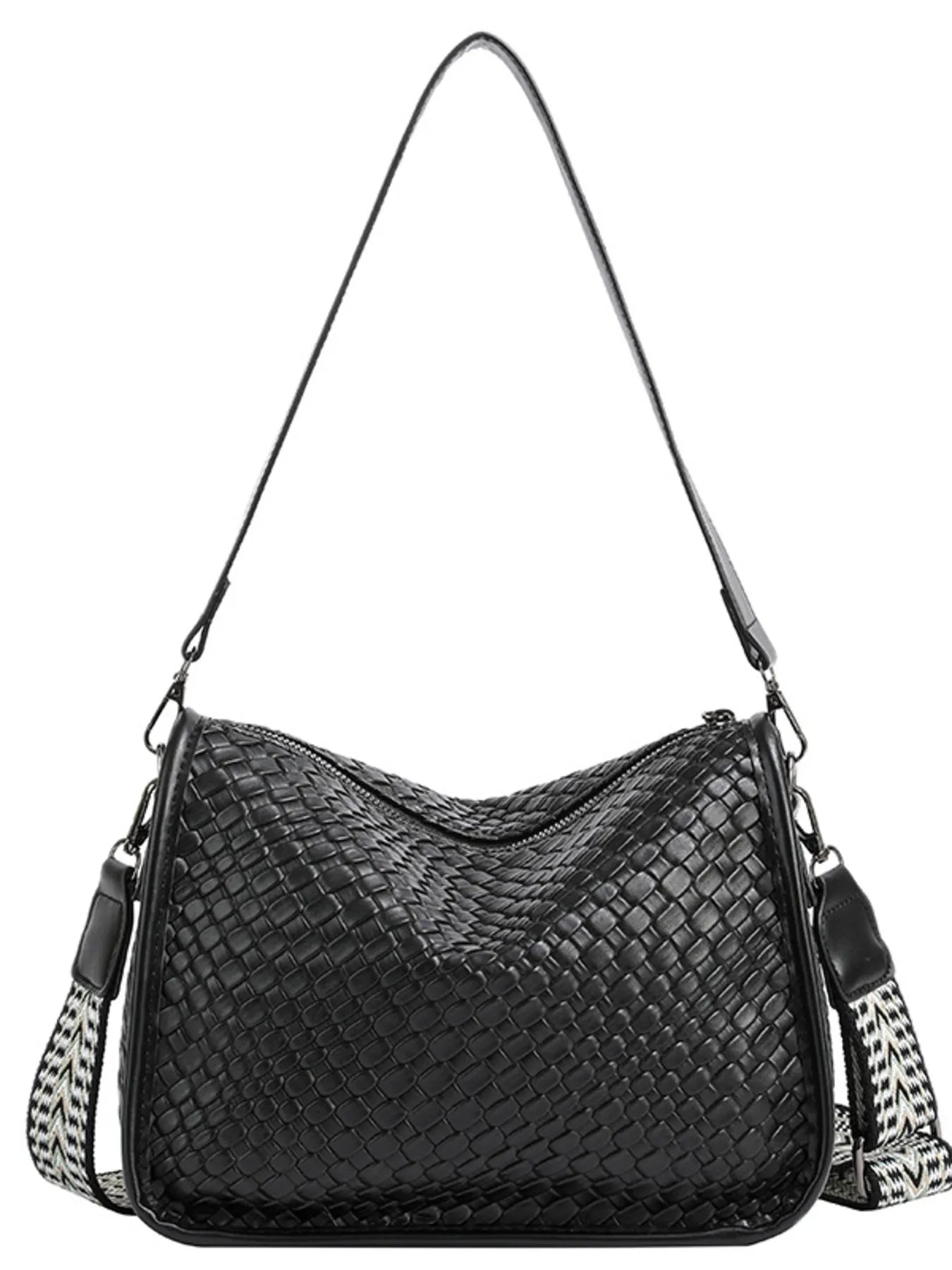 Textured Leather Shoulder Bag - Fashorio