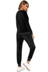 Round Neck Long Sleeve Loungewear Set with Pockets - Fashorio