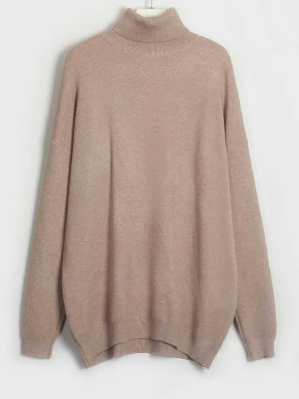 Turtleneck Long Sleeve Top and Drawstring Pants Sweater Set - Fashorio