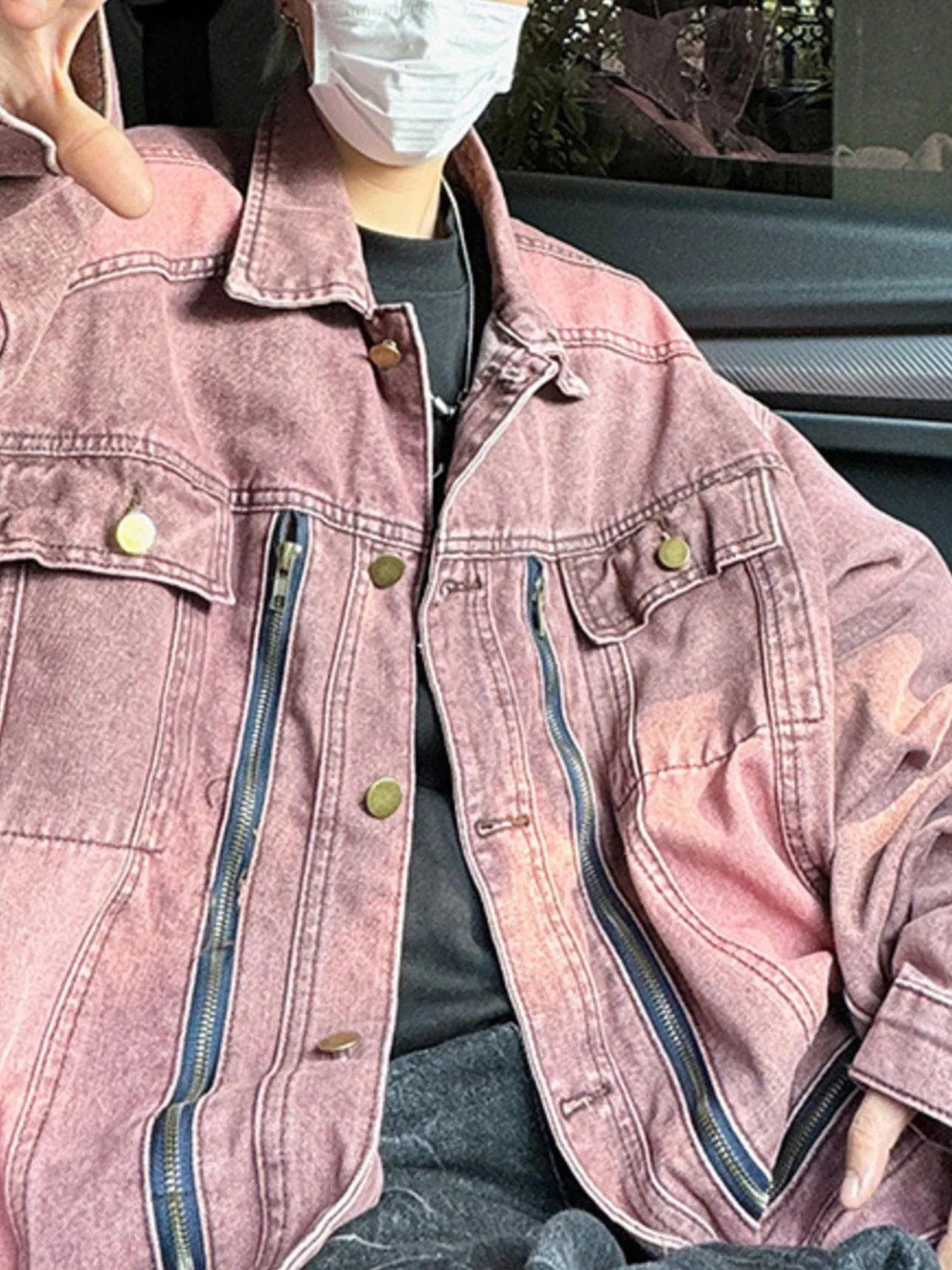 Men's Plus Size Button Up Long Sleeve Denim Jacket - Fashorio