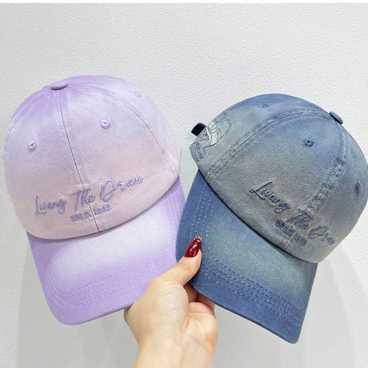 Embroidered Adjustable Cotton Baseball Cap - Fashorio