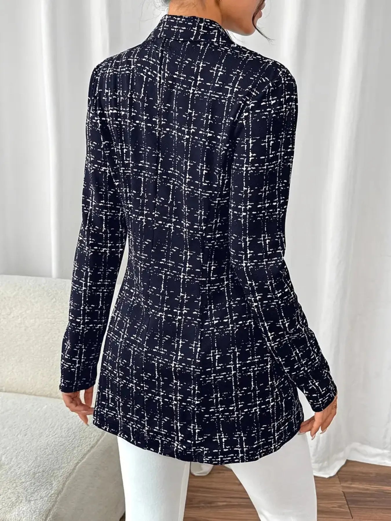 Tweed Double-Breasted Blazer - Fashorio