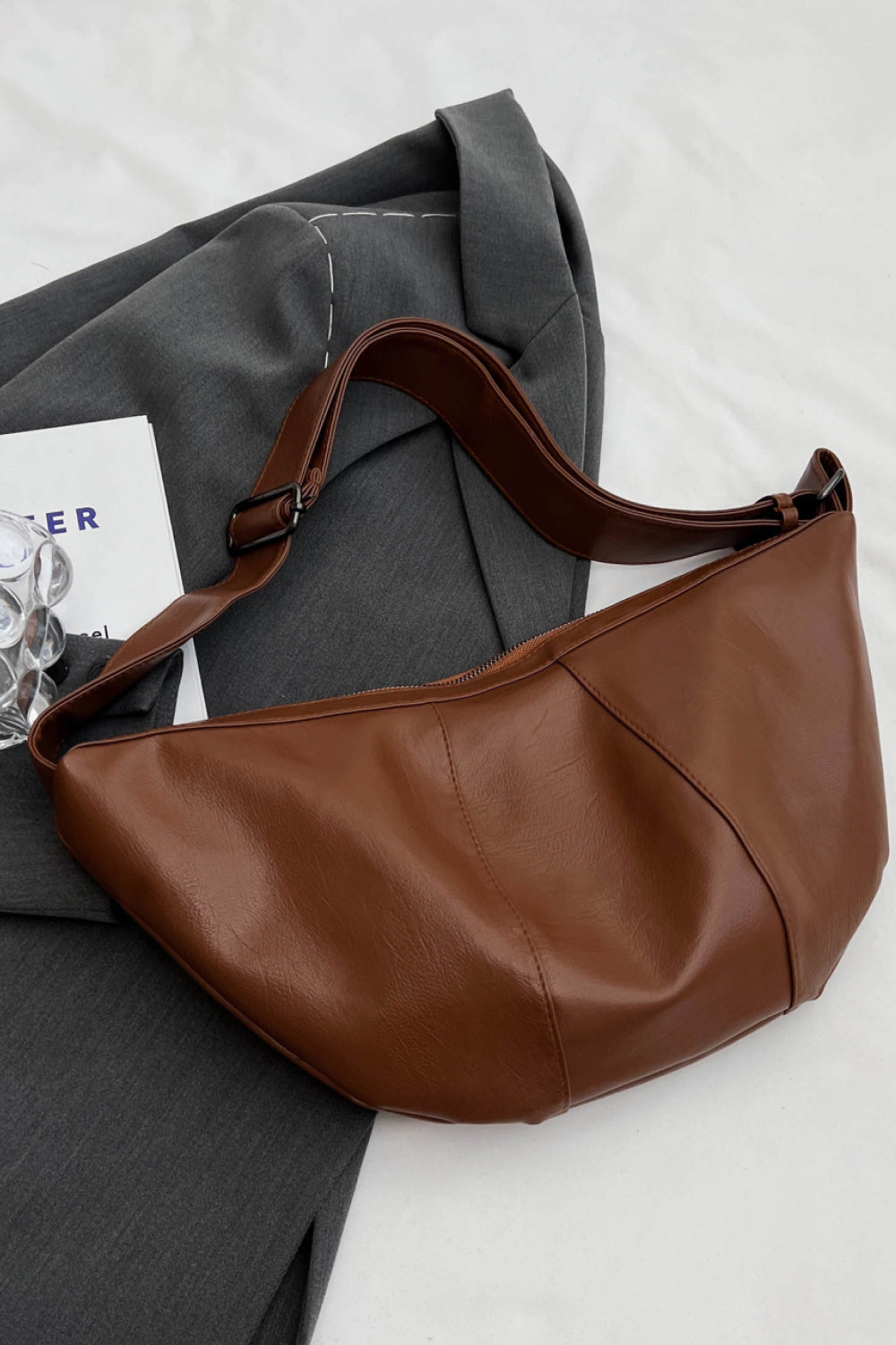 PU Leather Sling Bag - Fashorio