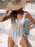 Crochet Fringe Beach Cover Up - Fashorio