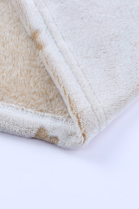 Round Neck Dropped Shoulder Star Print Top and Shorts Lounge Set - Fashorio