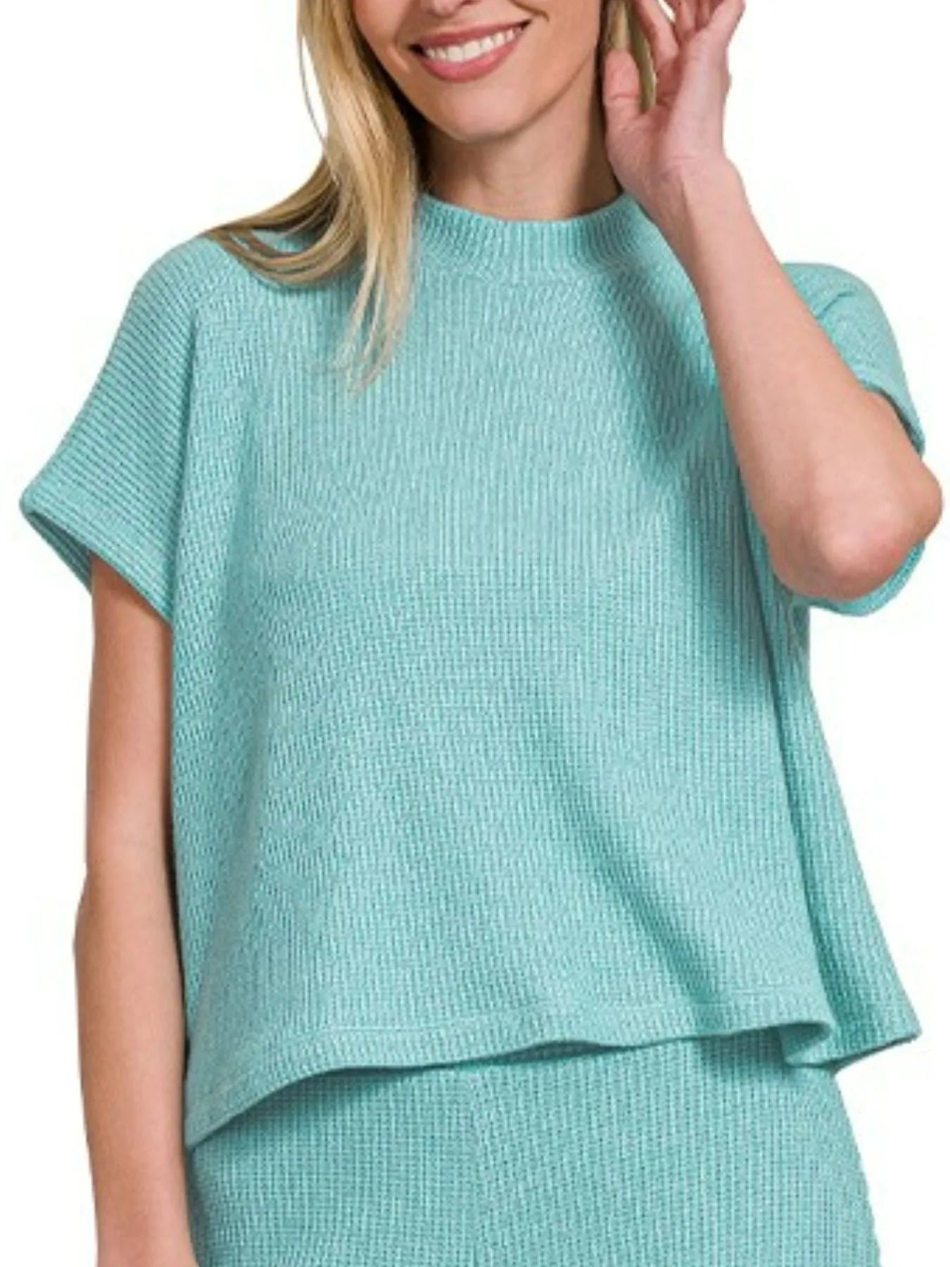 Zenana Sweater Boxy Top & Long Pants Set - Fashorio