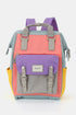 Himawari Waterproof Nylon Backpack Bag with Handles Purple One Size - Fashorio
