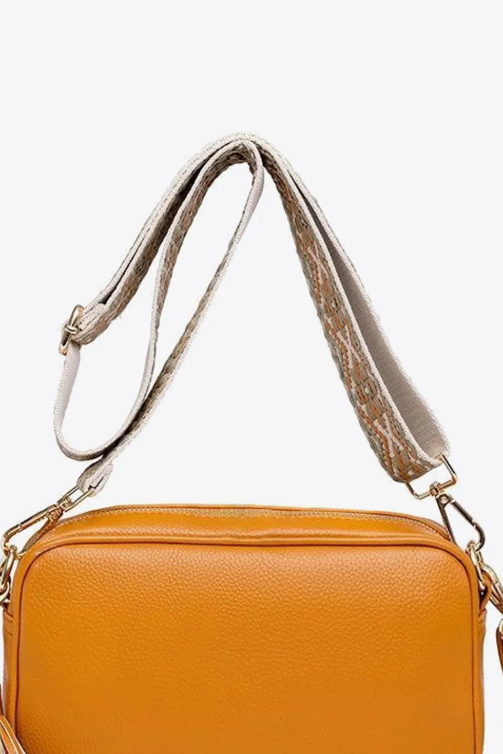 PU Leather Tassel Crossbody Bag - Fashorio