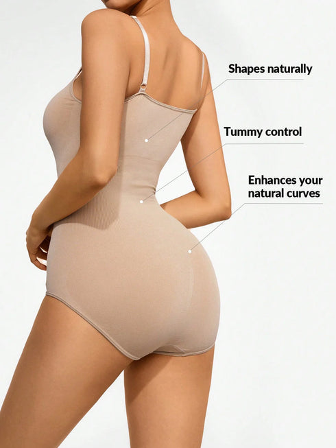 Basic Bae Full Size Scoop Neck Butt Lifting Bodysuit - Fashorio