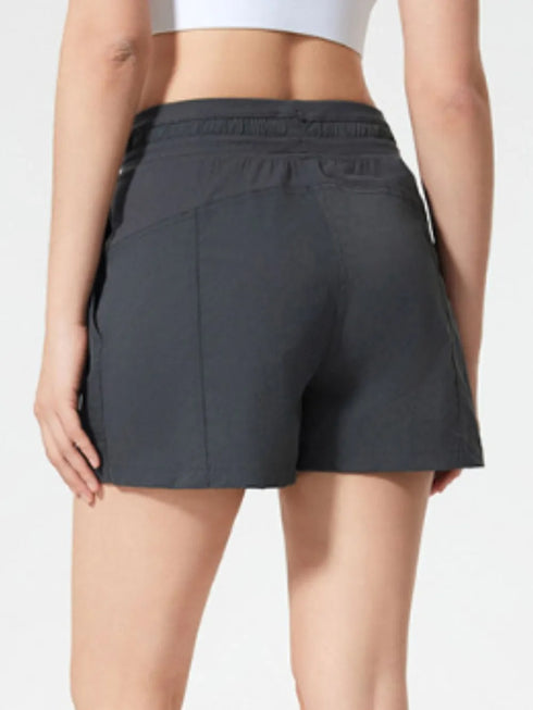Millennia Drawstring Active Shorts with Pockets - Fashorio