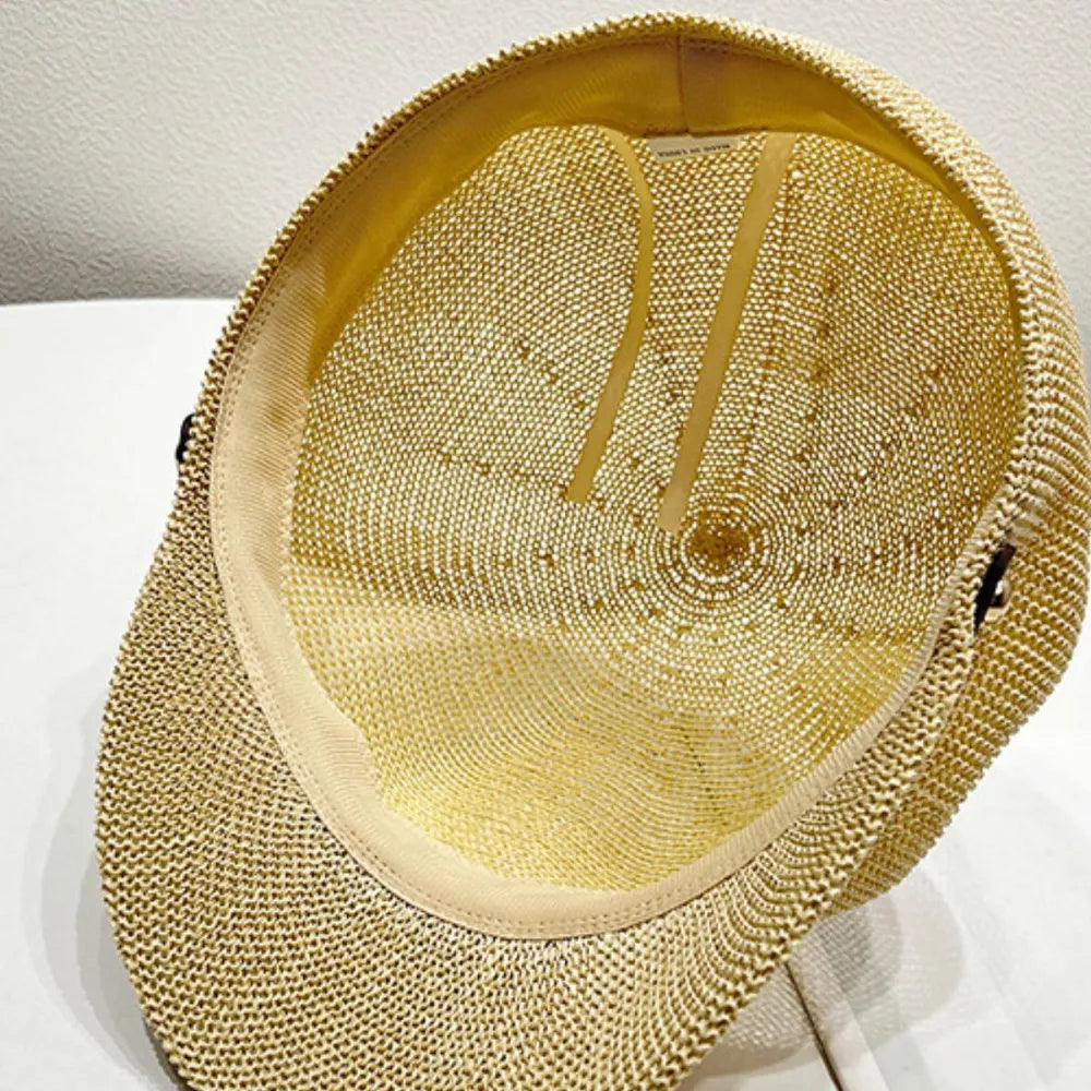 Straw Woven Buckle Hat - Fashorio