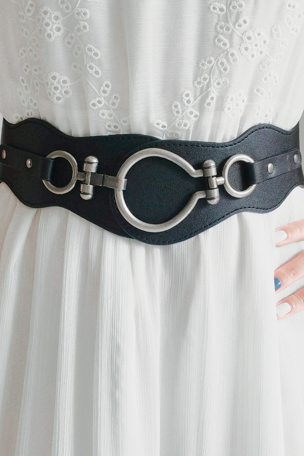 PU Leather Zinc Alloy Buckle Belt - Fashorio