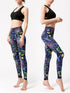 Printed High Waist Active Leggings - Fashorio