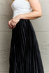 Ninexis Accordion Pleated Flowy Midi Skirt - Fashorio