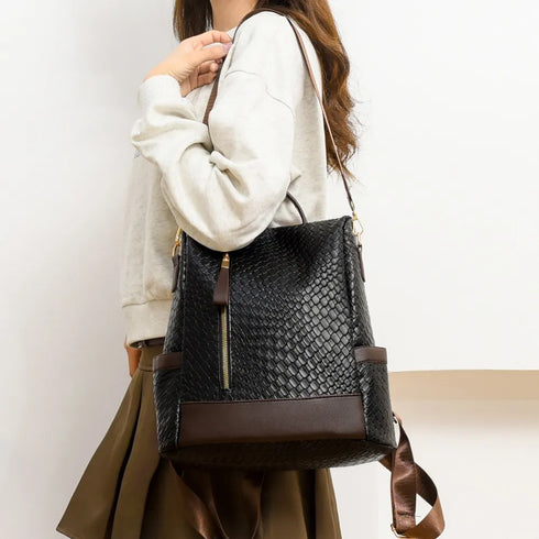 PU Leather Backpack Bag - Fashorio