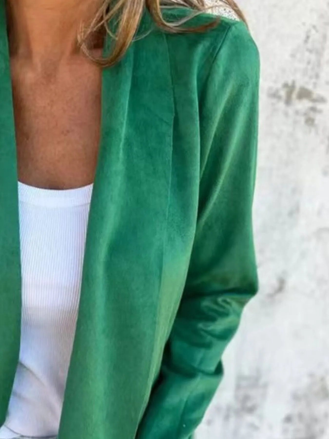 Full Size Open Front Casual Cardigan Plus Size - Fashorio