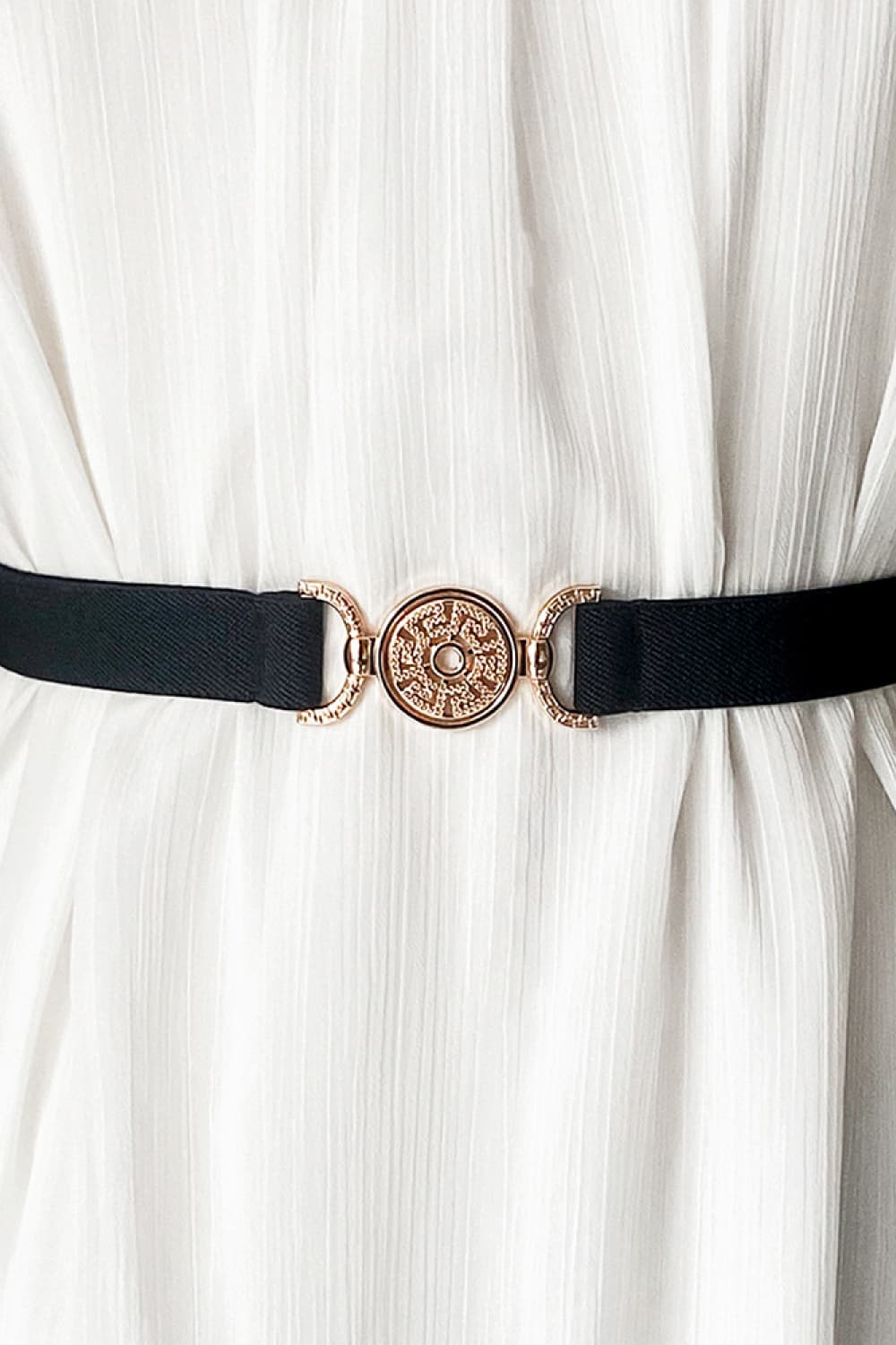 PU Leather Belt Black One Size - Fashorio